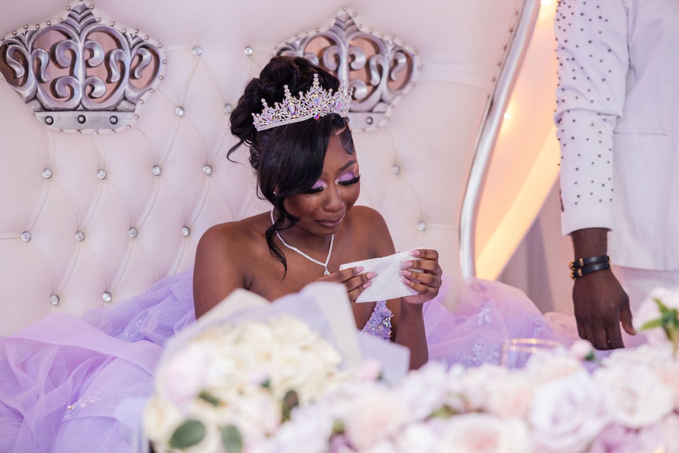 The guest of honour at her head table during the speeches