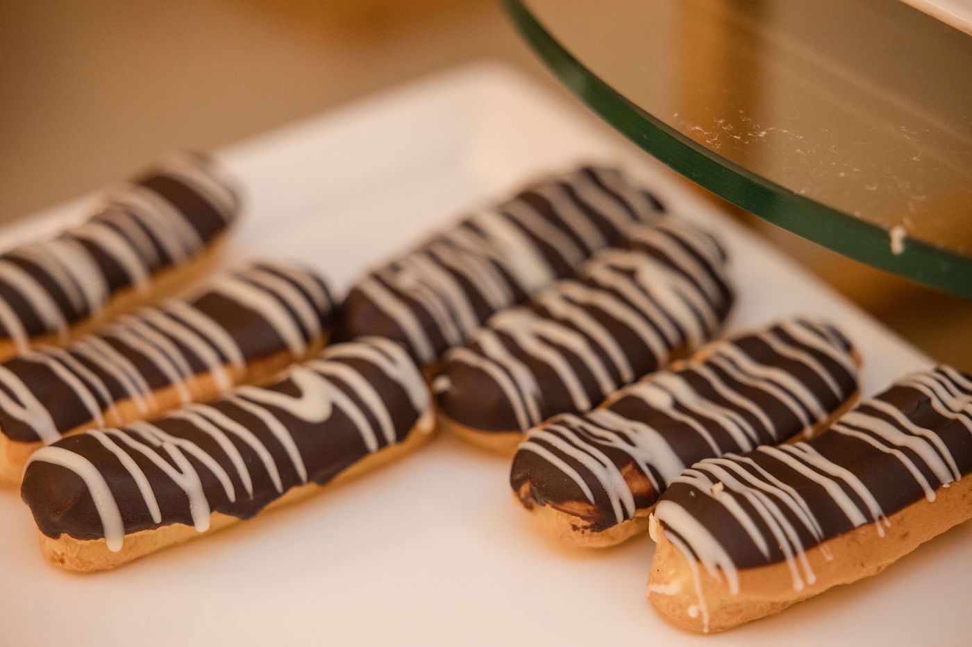 A dessert table of petit fours at the close of an awards gala